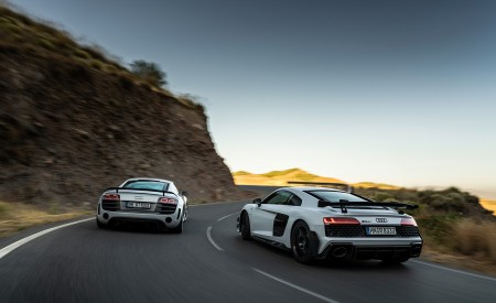 2023 Audi R8 Coupe V10 GT RWD (Color: Suzuka Grey) Rear Three-Quarter Wallpapers 450x275 (36)