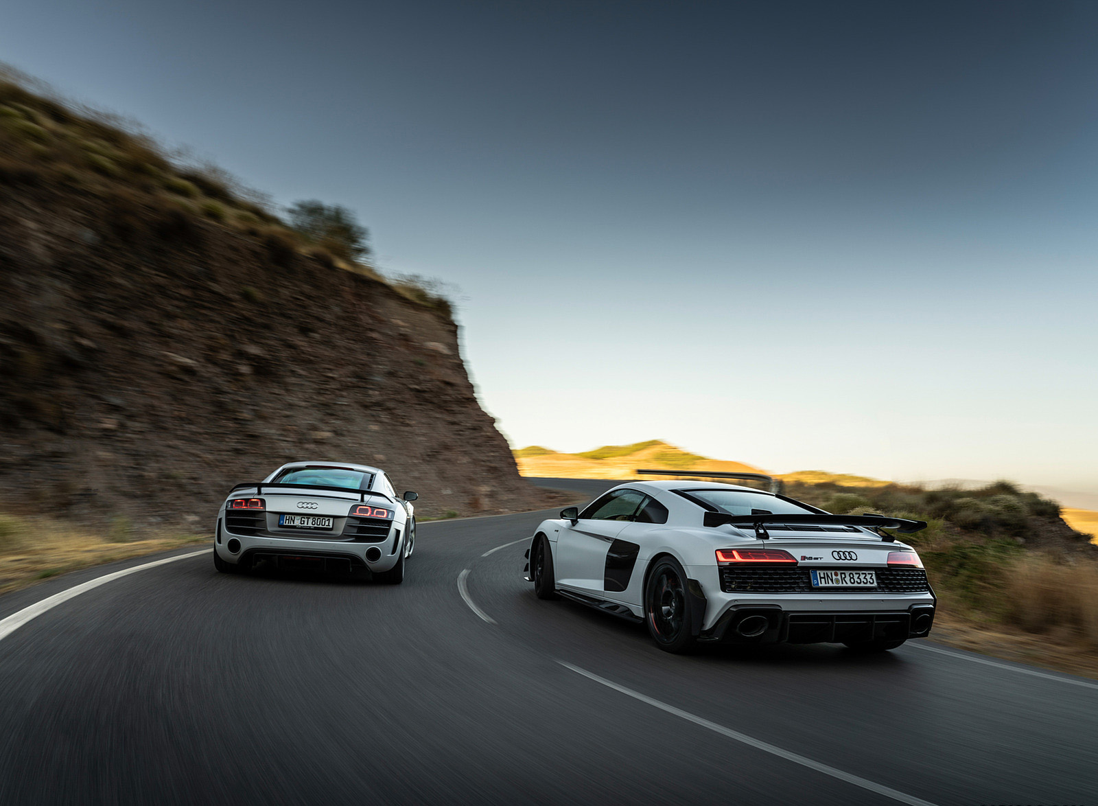 2023 Audi R8 Coupe V10 GT RWD (Color: Suzuka Grey) Rear Three-Quarter Wallpapers #36 of 131