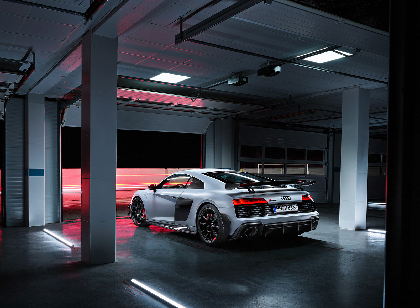 2023 Audi R8 Coupe V10 GT RWD (Color: Suzuka Grey) Rear Three-Quarter Wallpapers #121 of 131