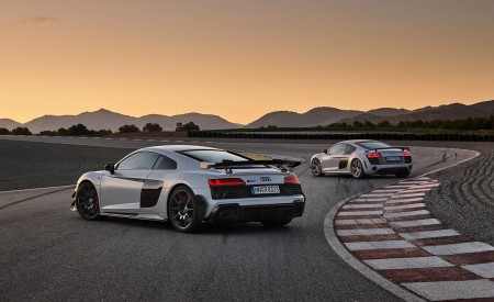 2023 Audi R8 Coupe V10 GT RWD (Color: Suzuka Grey) Rear Three-Quarter Wallpapers 450x275 (73)