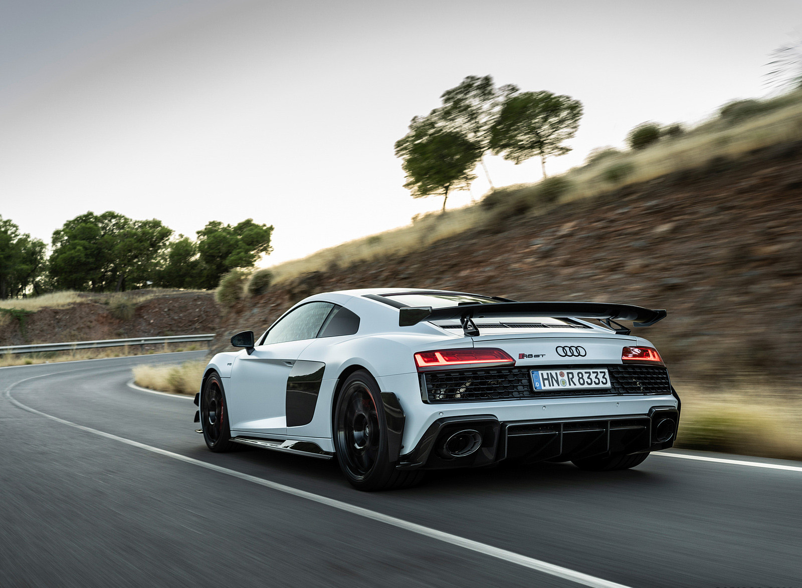 2023 Audi R8 Coupe V10 GT RWD (Color: Suzuka Grey) Rear Three-Quarter Wallpapers #16 of 131