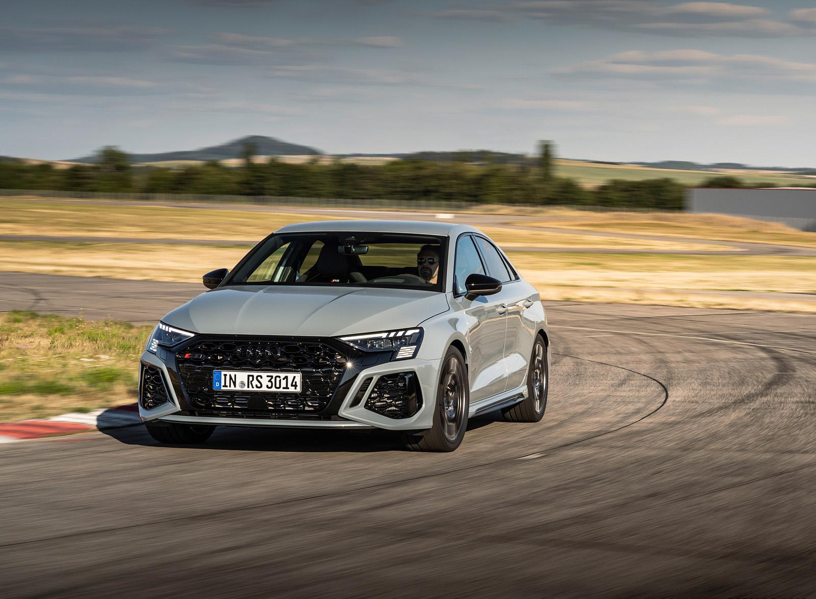 2023 Audi RS 3 Sedan Performance Edition (Color: Arrow Gray Pearl Effect) Front Wallpapers (10)