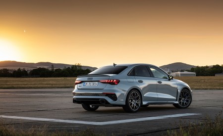 2023 Audi RS 3 Sedan Performance Edition (Color: Arrow Gray Pearl Effect) Rear Three-Quarter Wallpapers 450x275 (26)