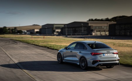 2023 Audi RS 3 Sedan Performance Edition (Color: Arrow Gray Pearl Effect) Rear Three-Quarter Wallpapers 450x275 (6)