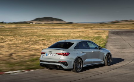 2023 Audi RS 3 Sedan Performance Edition (Color: Arrow Gray Pearl Effect) Rear Three-Quarter Wallpapers 450x275 (17)