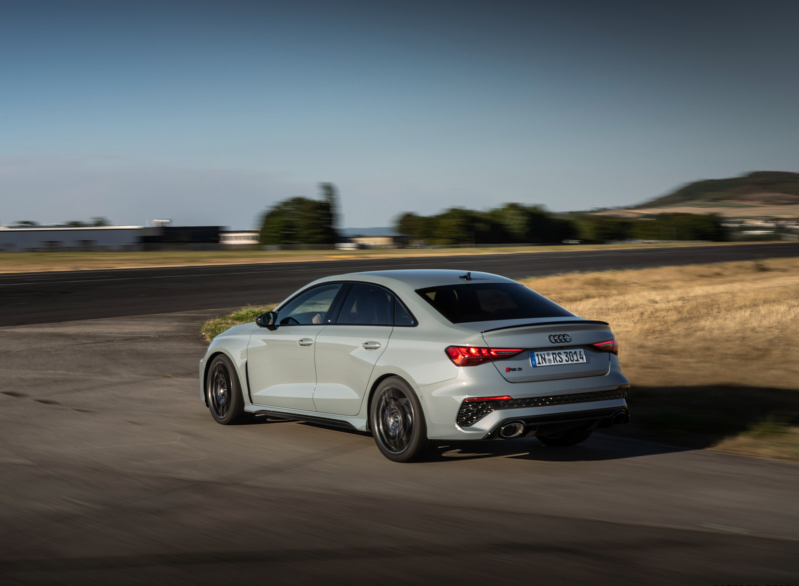 2023 Audi RS 3 Sedan Performance Edition (Color: Arrow Gray Pearl Effect) Rear Three-Quarter Wallpapers (5)