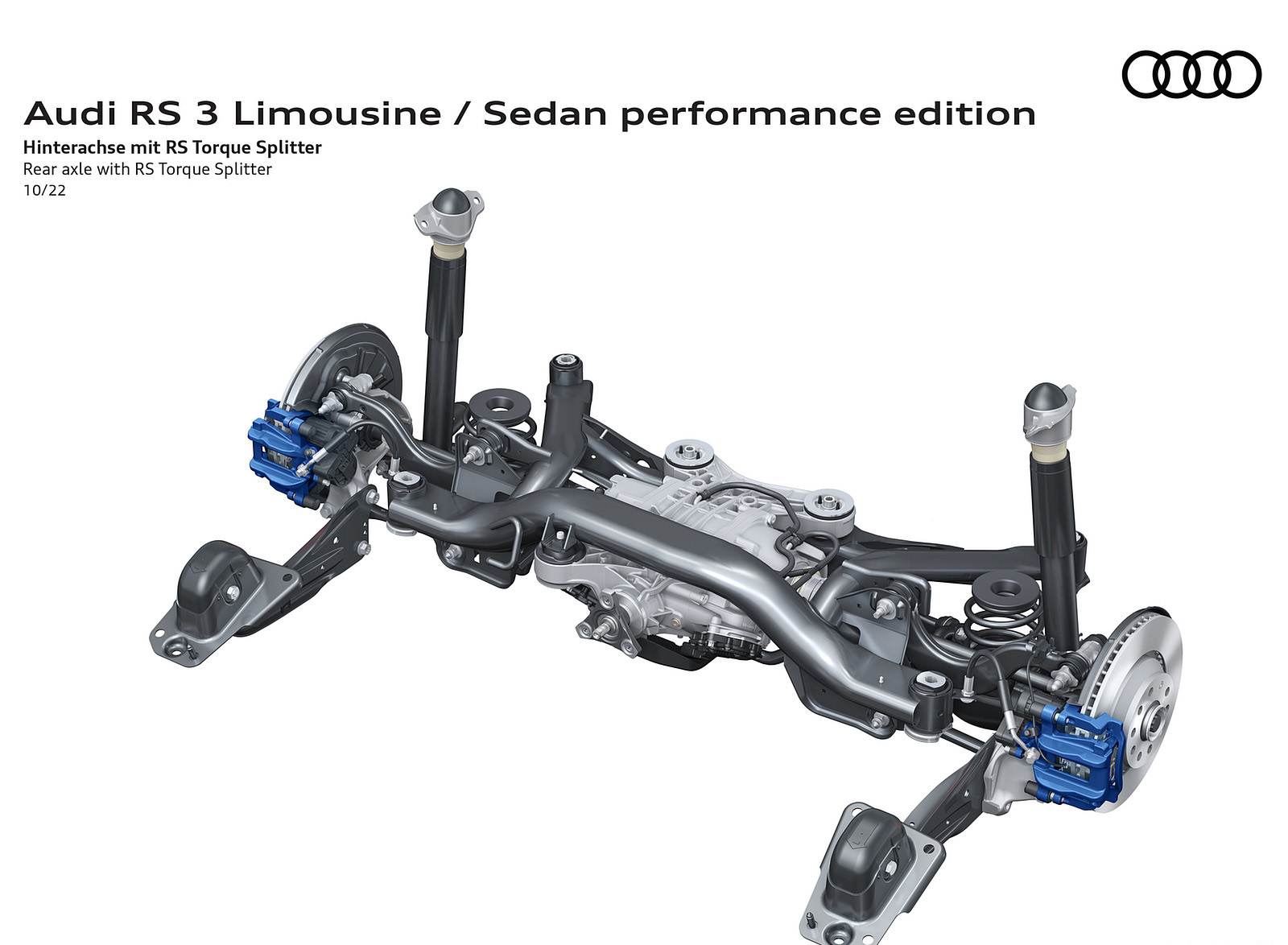 2023 Audi RS 3 Sedan Performance Edition Rear axle with RS Torque Splitter Wallpapers #41 of 45