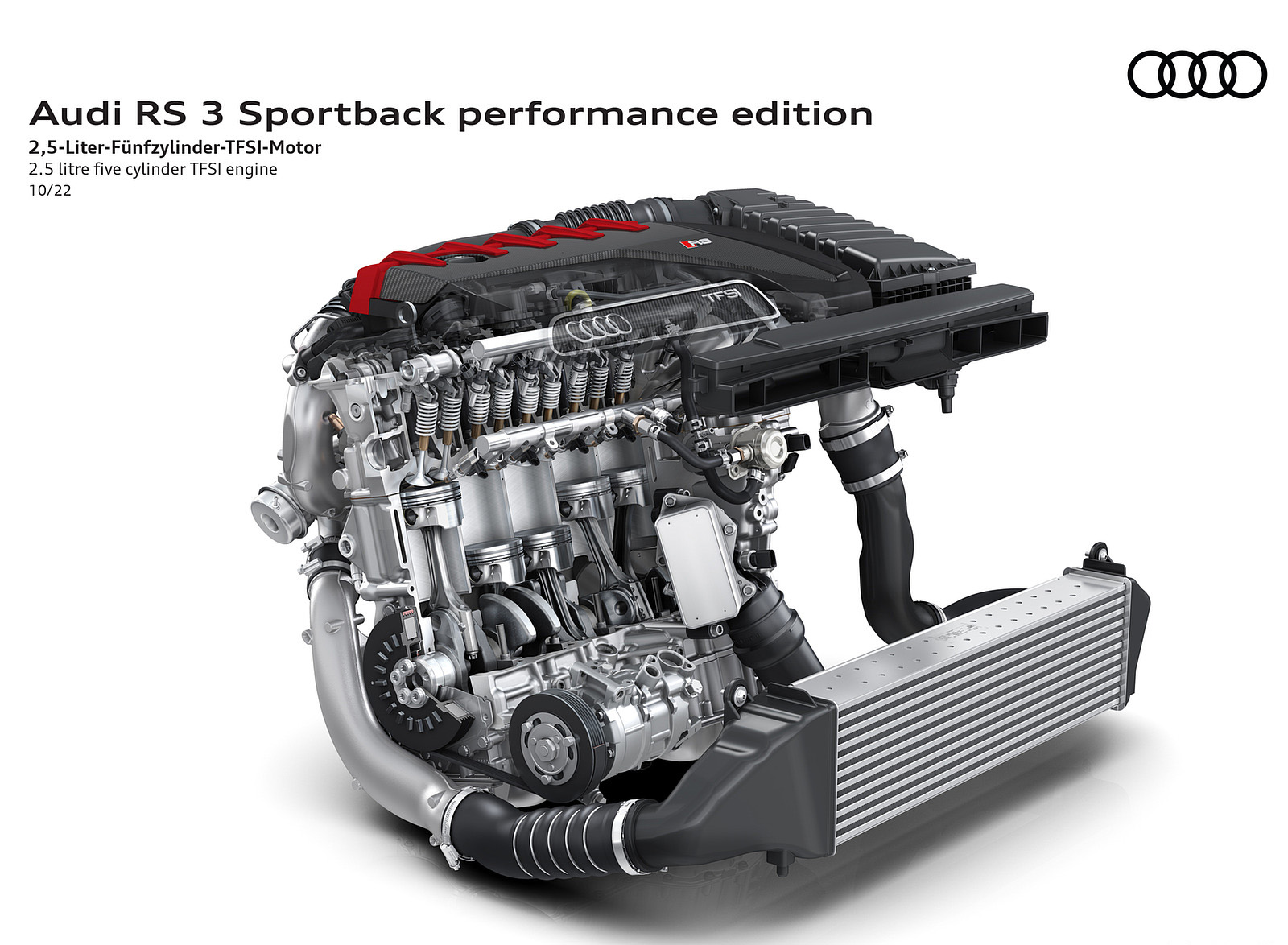 2023 Audi RS 3 Sportback Performance Edition 2.5 litre five cylinder TFSI engine Wallpapers #123 of 124