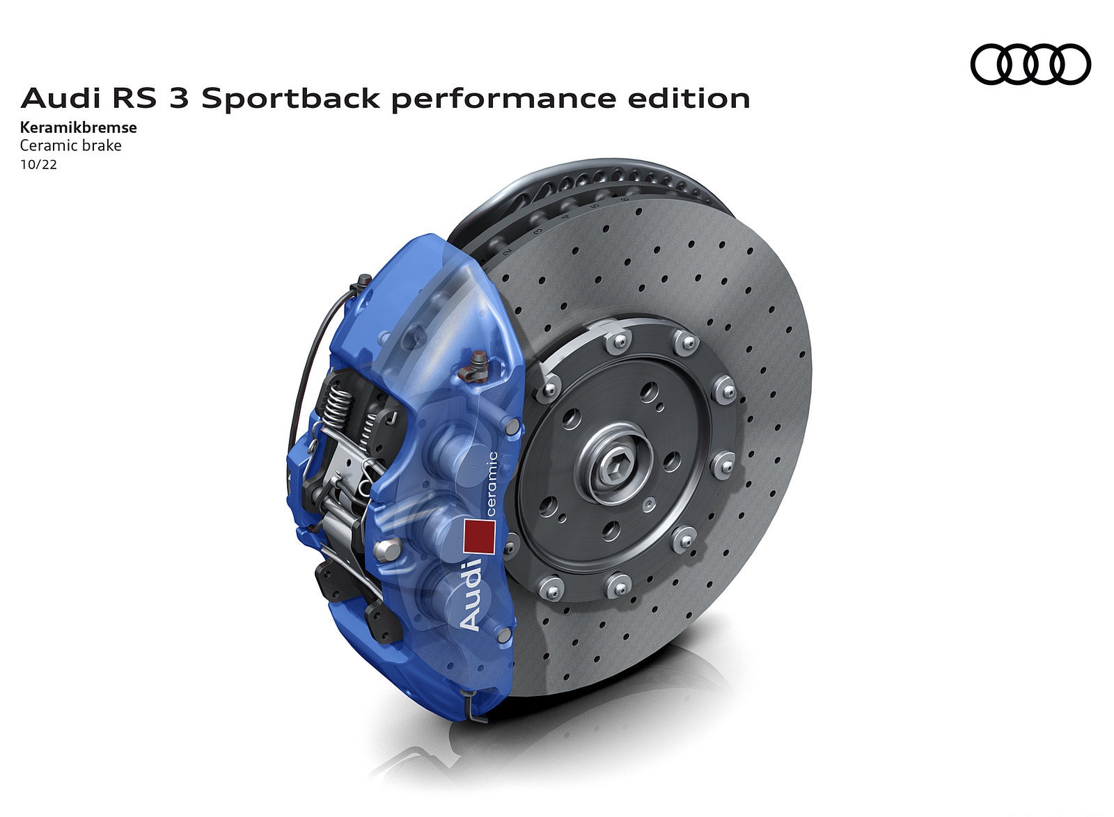 2023 Audi RS 3 Sportback Performance Edition Ceramic brake Wallpapers #122 of 124