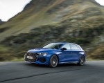 2023 Audi RS 3 Sportback Performance Edition (Color: Nogaro Blue Pearl Effect) Front Three-Quarter Wallpapers 150x120