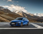 2023 Audi RS 3 Sportback Performance Edition (Color: Nogaro Blue Pearl Effect) Front Three-Quarter Wallpapers 150x120