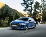 2023 Audi RS 3 Sportback Performance Edition (Color: Nogaro Blue Pearl Effect) Front Three-Quarter Wallpapers 150x120