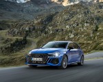 2023 Audi RS 3 Sportback Performance Edition (Color: Nogaro Blue Pearl Effect) Front Three-Quarter Wallpapers 150x120