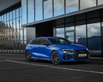 2023 Audi RS 3 Sportback Performance Edition (Color: Nogaro Blue Pearl Effect) Front Three-Quarter Wallpapers 150x120