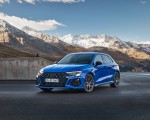 2023 Audi RS 3 Sportback Performance Edition (Color: Nogaro Blue Pearl Effect) Front Three-Quarter Wallpapers 150x120 (66)