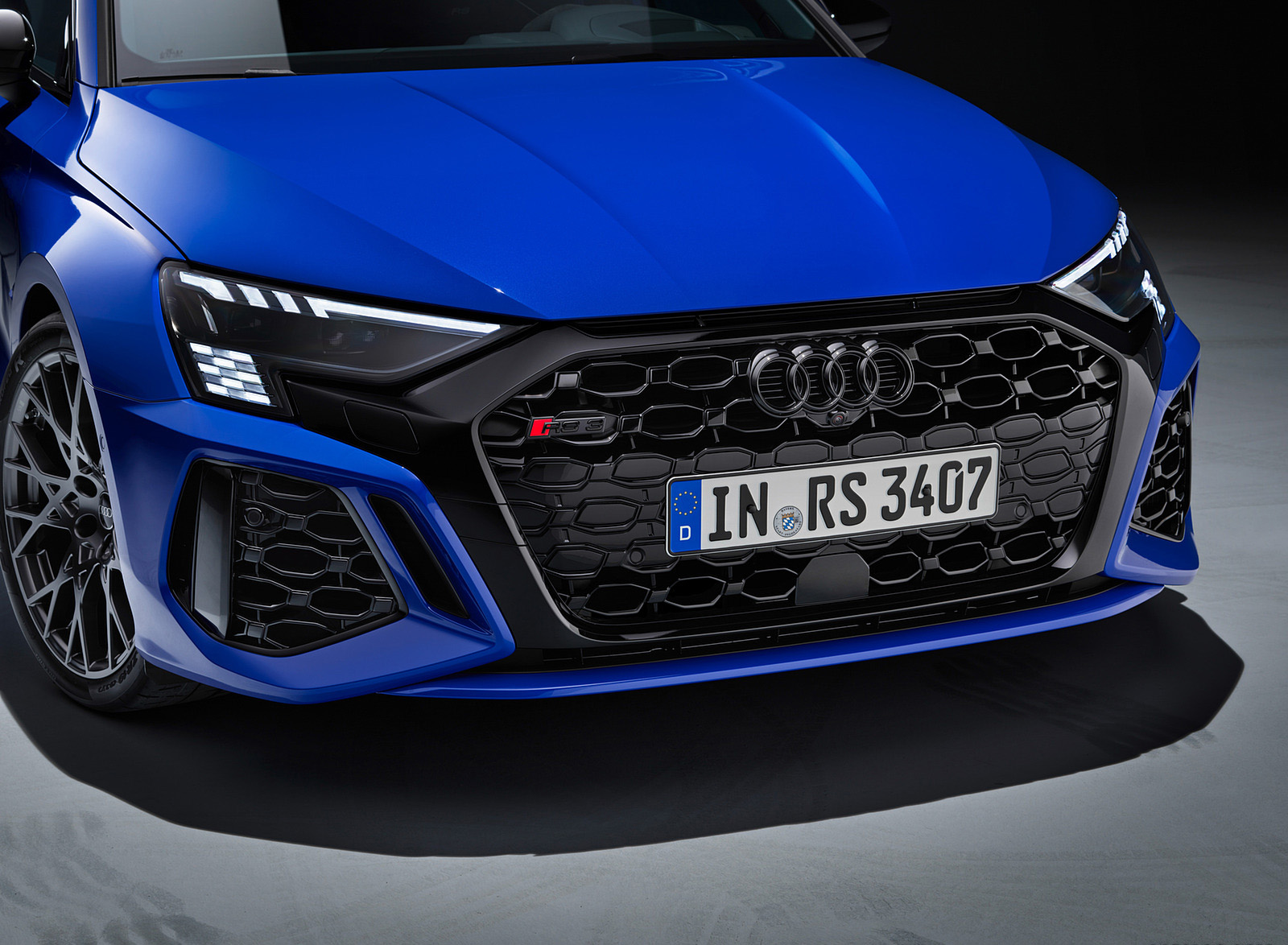 2023 Audi RS 3 Sportback Performance Edition (Color: Nogaro Blue Pearl Effect) Front Wallpapers #92 of 124