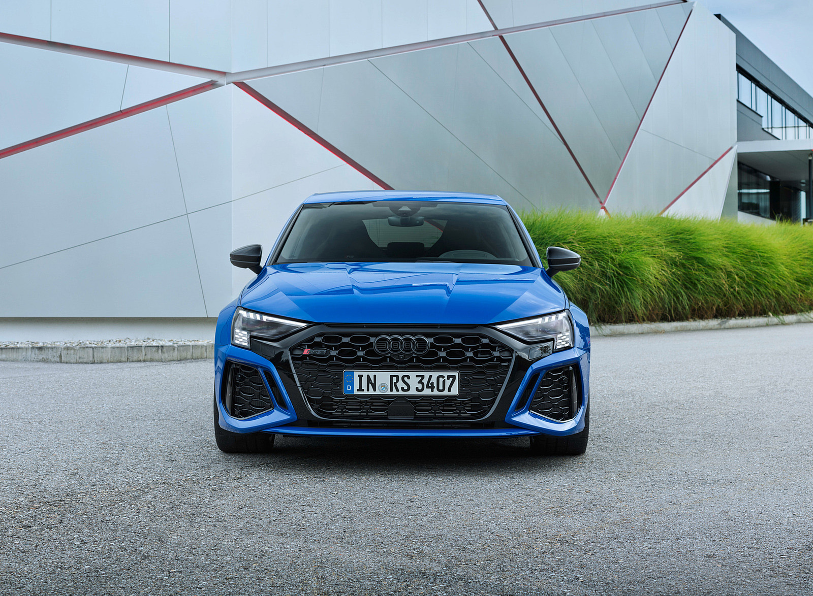 2023 Audi RS 3 Sportback Performance Edition (Color: Nogaro Blue Pearl Effect) Front Wallpapers #83 of 124