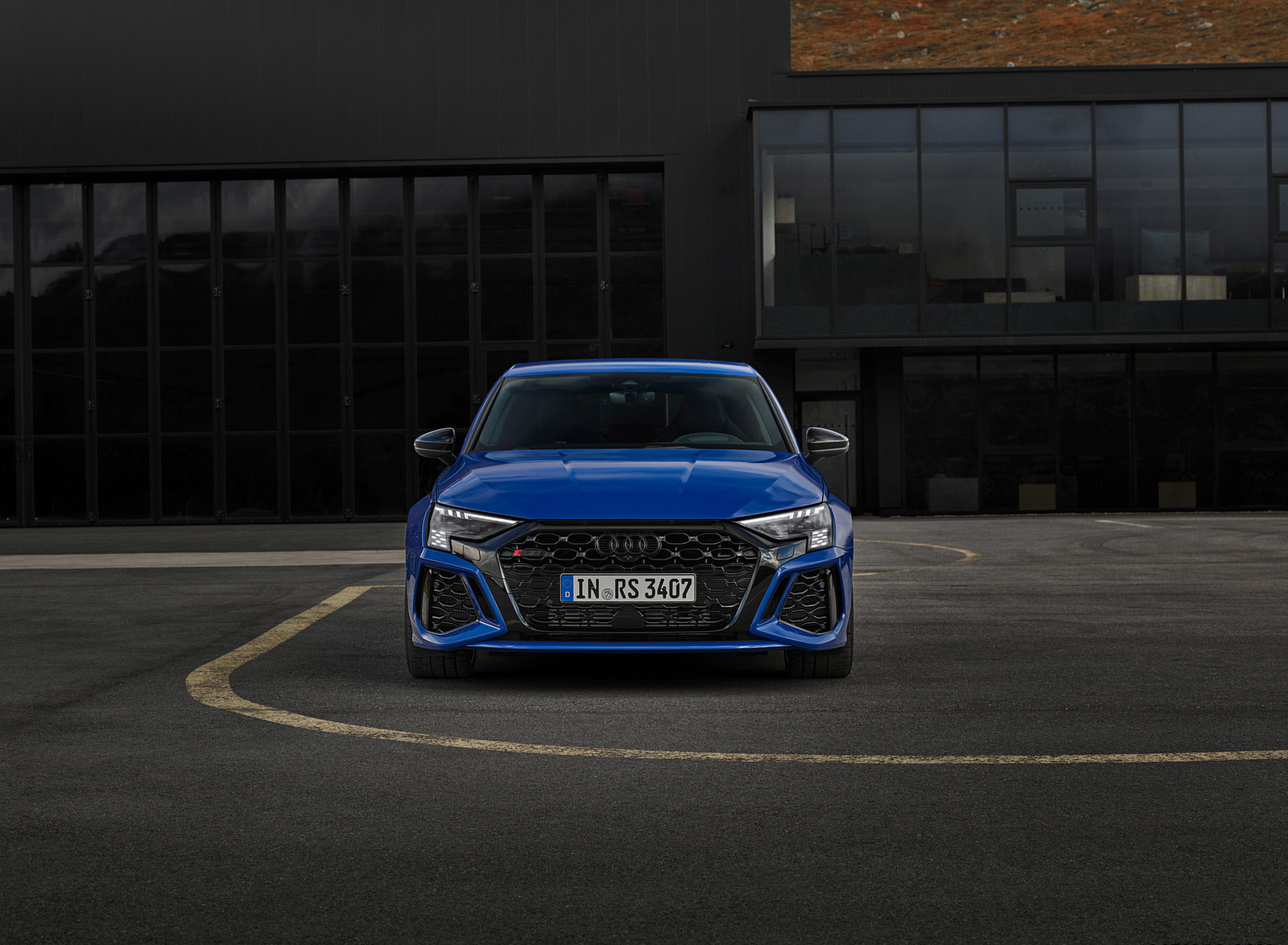 2023 Audi RS 3 Sportback Performance Edition (Color: Nogaro Blue Pearl Effect) Front Wallpapers #74 of 124