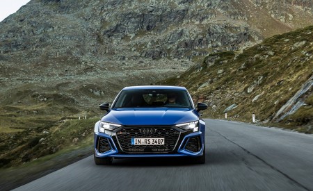 2023 Audi RS 3 Sportback Performance Edition (Color: Nogaro Blue Pearl Effect) Front Wallpapers 450x275 (22)