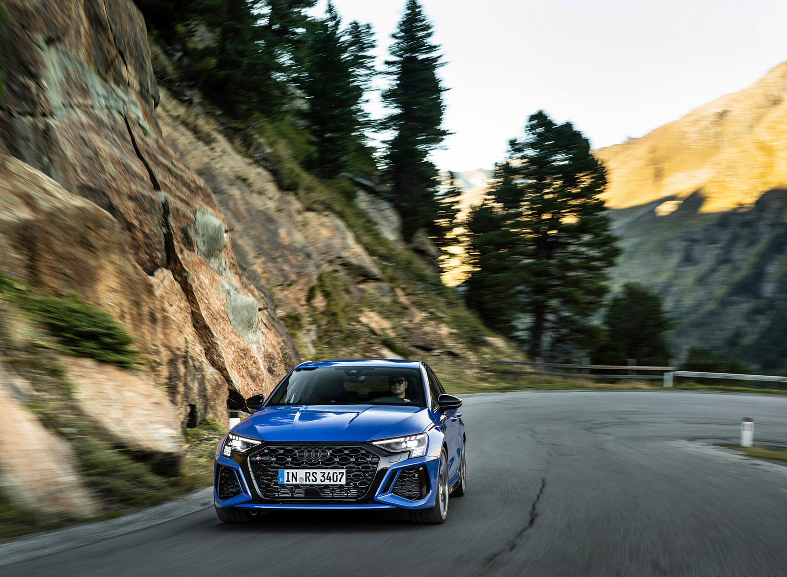 2023 Audi RS 3 Sportback Performance Edition (Color: Nogaro Blue Pearl Effect) Front Wallpapers (9)