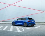 2023 Audi RS 3 Sportback Performance Edition (Color: Nogaro Blue Pearl Effect) Rear Three-Quarter Wallpapers 150x120