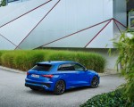 2023 Audi RS 3 Sportback Performance Edition (Color: Nogaro Blue Pearl Effect) Rear Three-Quarter Wallpapers 150x120