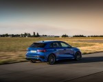 2023 Audi RS 3 Sportback Performance Edition (Color: Nogaro Blue Pearl Effect) Rear Three-Quarter Wallpapers 150x120