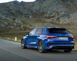 2023 Audi RS 3 Sportback Performance Edition (Color: Nogaro Blue Pearl Effect) Rear Three-Quarter Wallpapers 150x120