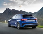 2023 Audi RS 3 Sportback Performance Edition (Color: Nogaro Blue Pearl Effect) Rear Three-Quarter Wallpapers 150x120