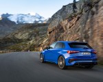 2023 Audi RS 3 Sportback Performance Edition (Color: Nogaro Blue Pearl Effect) Rear Three-Quarter Wallpapers 150x120