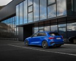 2023 Audi RS 3 Sportback Performance Edition (Color: Nogaro Blue Pearl Effect) Rear Three-Quarter Wallpapers 150x120