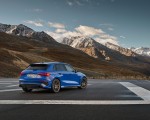 2023 Audi RS 3 Sportback Performance Edition (Color: Nogaro Blue Pearl Effect) Rear Three-Quarter Wallpapers 150x120