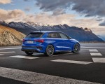 2023 Audi RS 3 Sportback Performance Edition (Color: Nogaro Blue Pearl Effect) Rear Three-Quarter Wallpapers 150x120