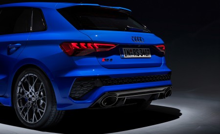 2023 Audi RS 3 Sportback Performance Edition (Color: Nogaro Blue Pearl Effect) Rear Wallpapers 450x275 (97)