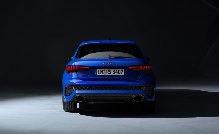 2023 Audi RS 3 Sportback Performance Edition (Color: Nogaro Blue Pearl Effect) Rear Wallpapers 450x275 (90)