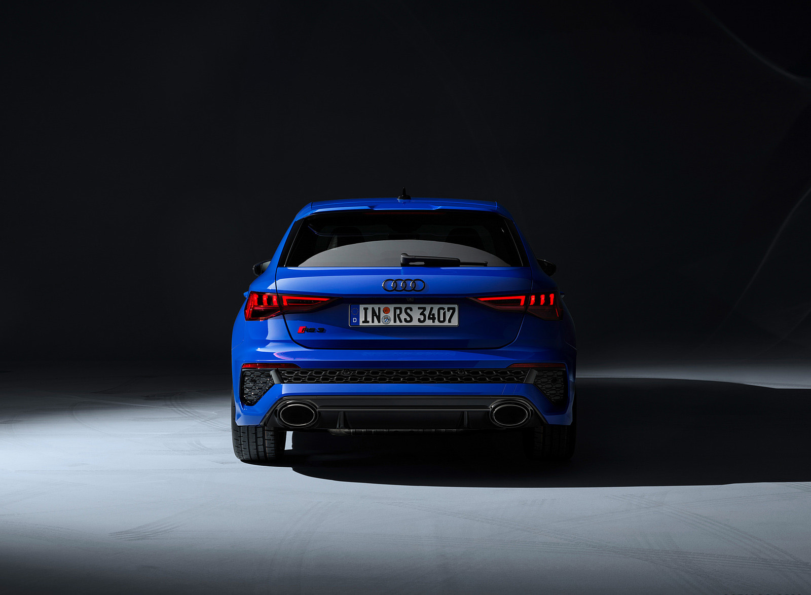 2023 Audi RS 3 Sportback Performance Edition (Color: Nogaro Blue Pearl Effect) Rear Wallpapers #90 of 124