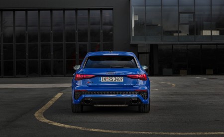 2023 Audi RS 3 Sportback Performance Edition (Color: Nogaro Blue Pearl Effect) Rear Wallpapers 450x275 (76)