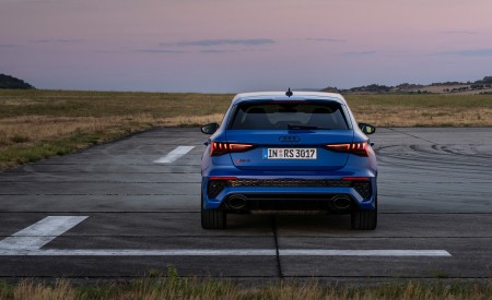 2023 Audi RS 3 Sportback Performance Edition (Color: Nogaro Blue Pearl Effect) Rear Wallpapers 450x275 (56)