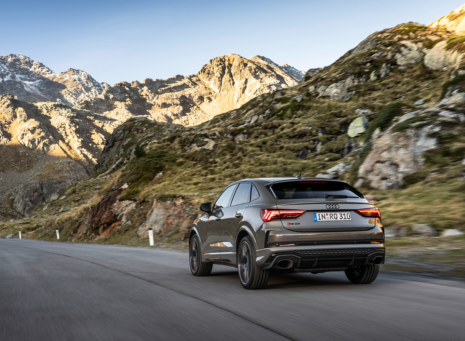 2023 Audi RS Q3 Sportback 10 Years Edition (Color: Chronos Grey Matallic) Rear Three-Quarter Wallpapers #8 of 72