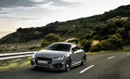 2023 Audi TT RS Coupé Iconic Edition (Color: Nardo Grey) Front Three-Quarter Wallpapers 450x275 (9)