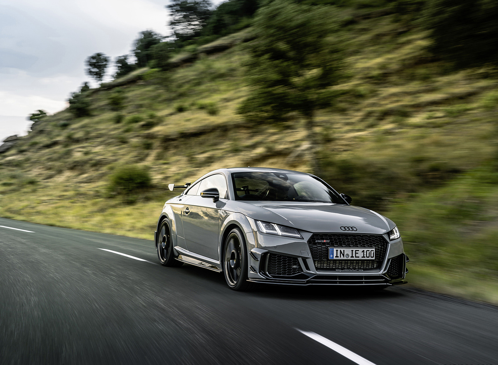 2023 Audi TT RS Coupé Iconic Edition (Color: Nardo Grey) Front Three-Quarter Wallpapers (4)