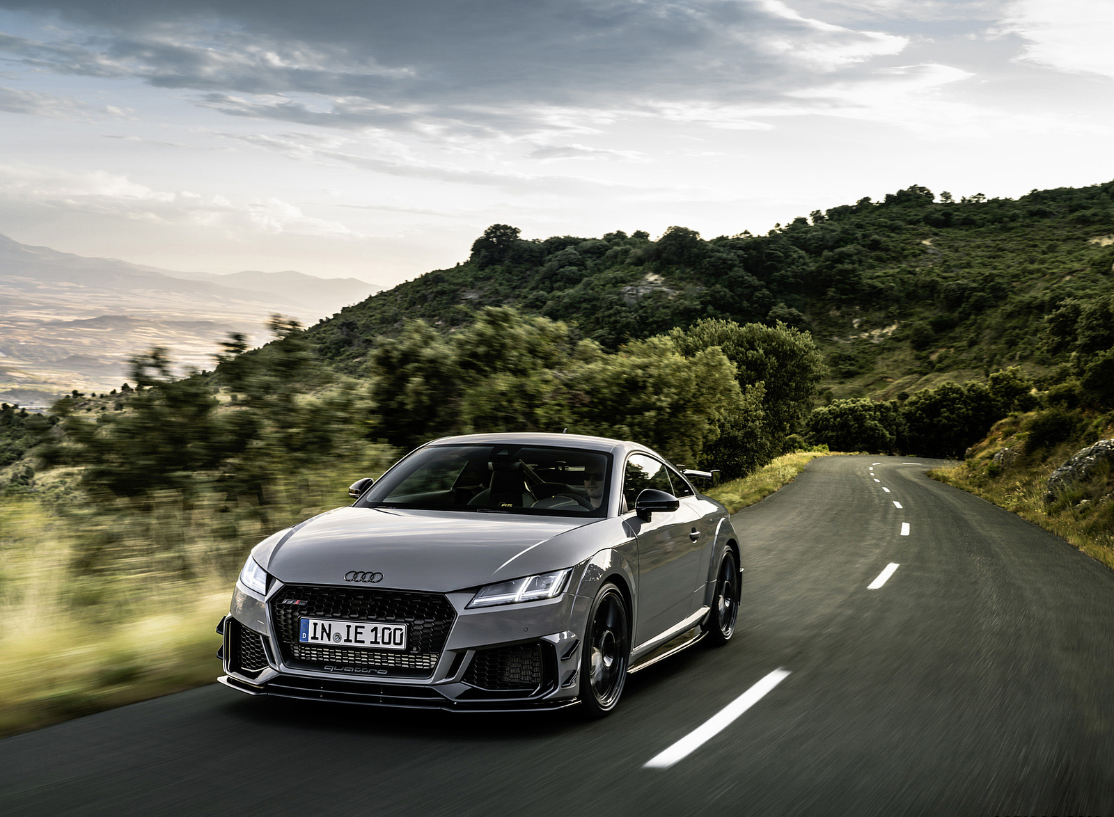2023 Audi TT RS Coupé Iconic Edition (Color: Nardo Grey) Front Three-Quarter Wallpapers (10)