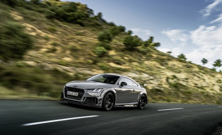 2023 Audi TT RS Coupé Iconic Edition (Color: Nardo Grey) Front Three-Quarter Wallpapers 450x275 (5)