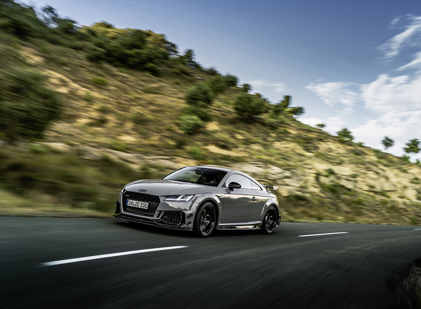2023 Audi TT RS Coupé Iconic Edition (Color: Nardo Grey) Front Three-Quarter Wallpapers (5)