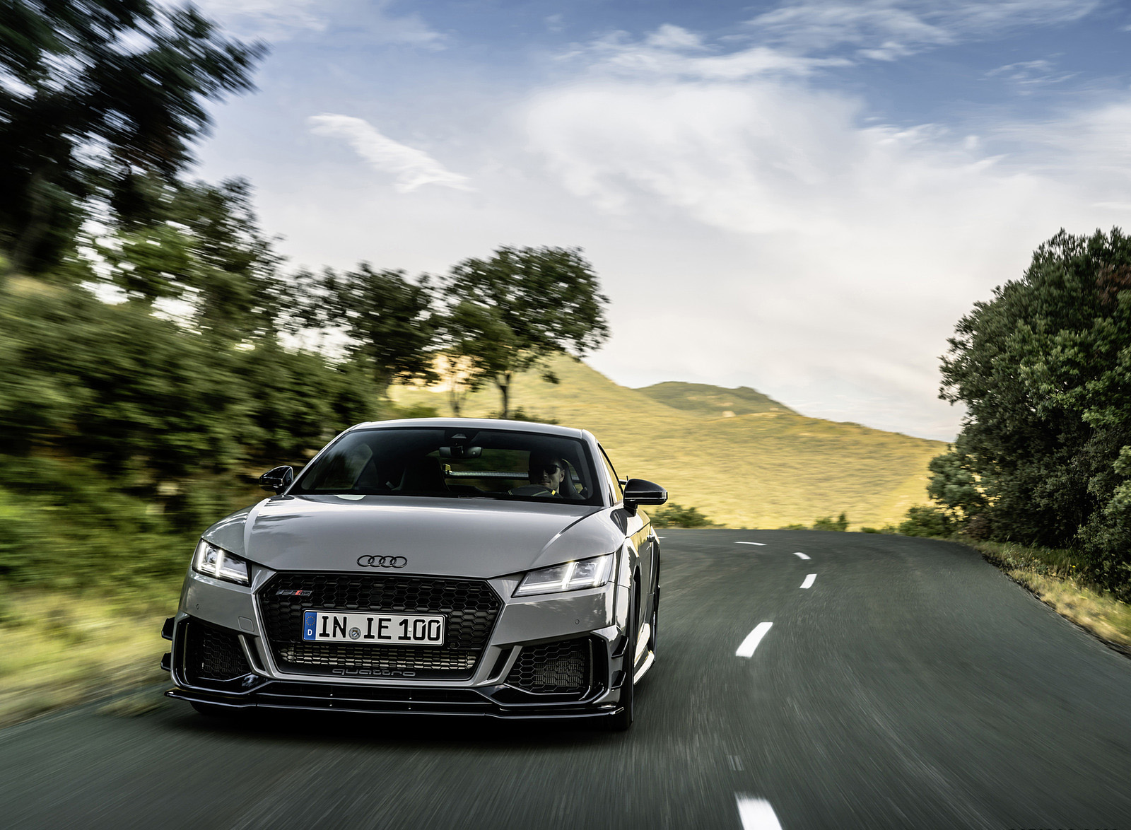 2023 Audi TT RS Coupé Iconic Edition (Color: Nardo Grey) Front Wallpapers (6)
