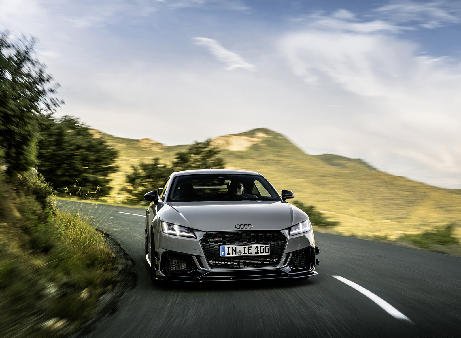 2023 Audi TT RS Coupé Iconic Edition (Color: Nardo Grey) Front Wallpapers (7)