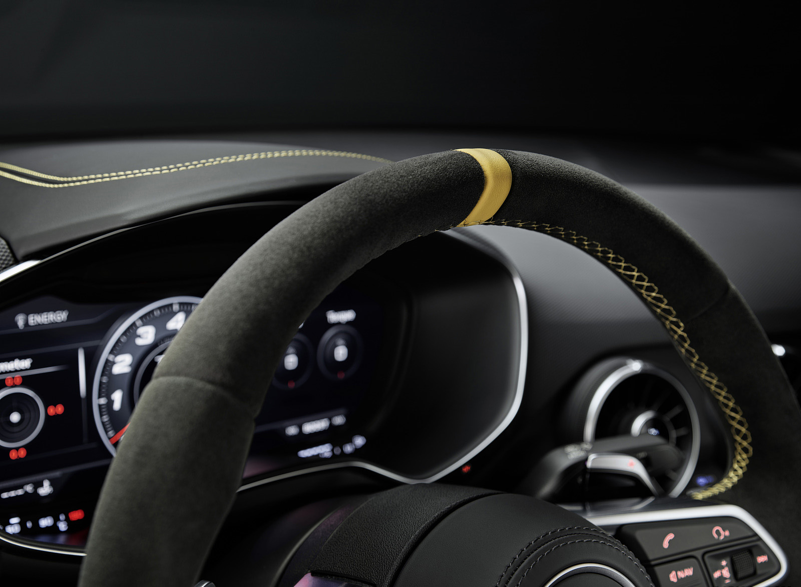 2023 Audi TT RS Coupé Iconic Edition (Color: Nardo Grey) Interior Steering Wheel Wallpapers #99 of 105
