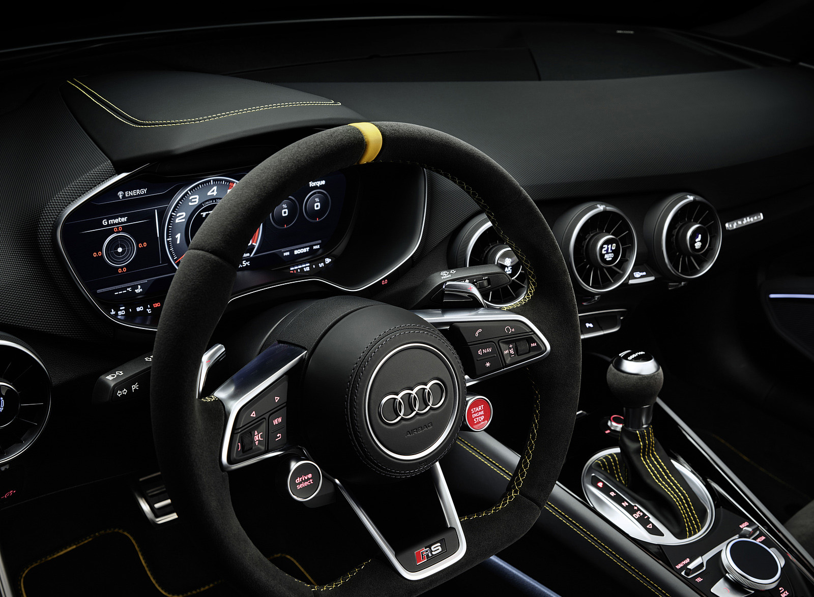 2023 Audi TT RS Coupé Iconic Edition (Color: Nardo Grey) Interior Steering Wheel Wallpapers #98 of 105