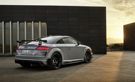 2023 Audi TT RS Coupé Iconic Edition (Color: Nardo Grey) Rear Three-Quarter Wallpapers 450x275 (45)