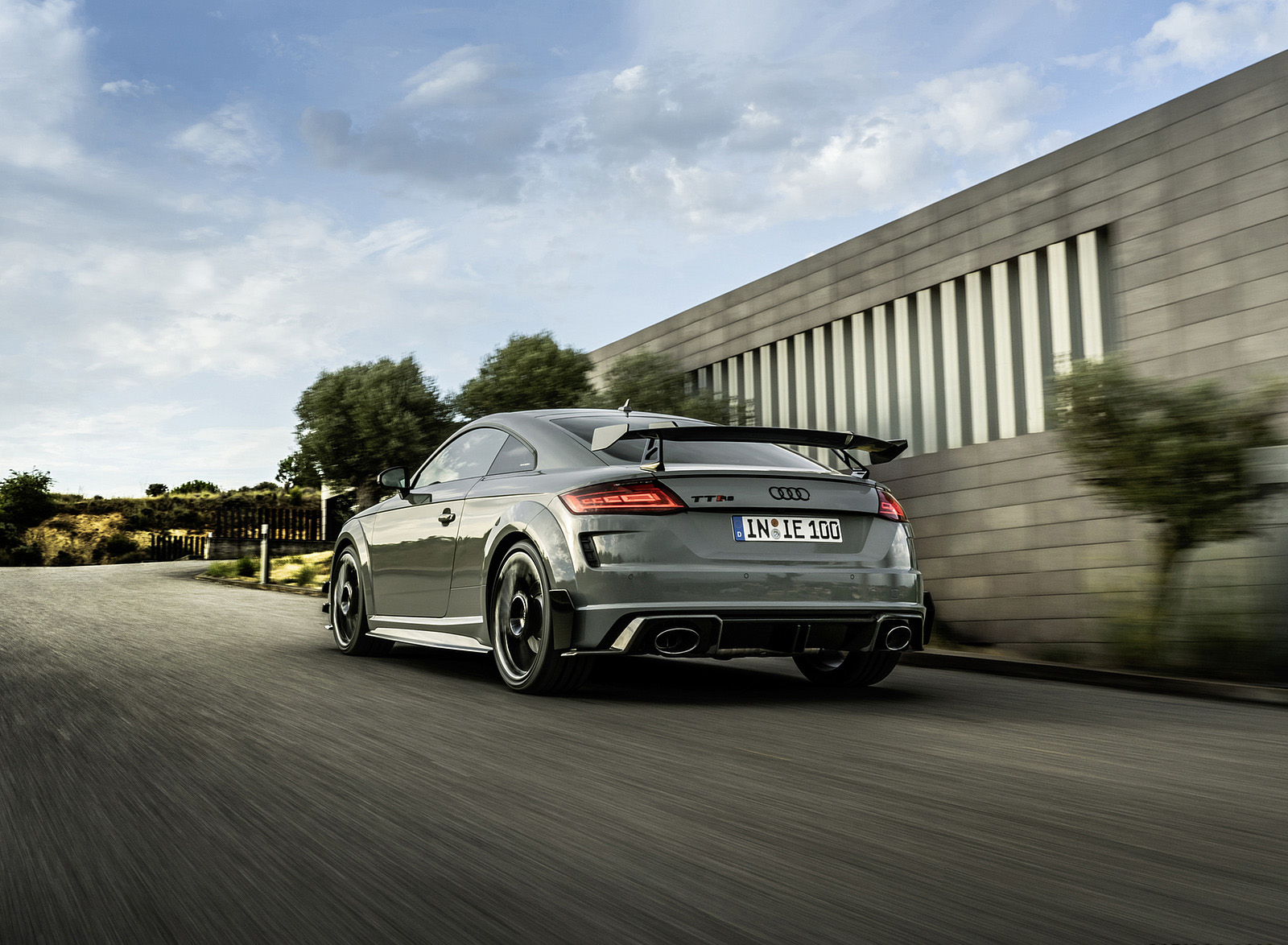 2023 Audi TT RS Coupé Iconic Edition (Color: Nardo Grey) Rear Three-Quarter Wallpapers #25 of 105